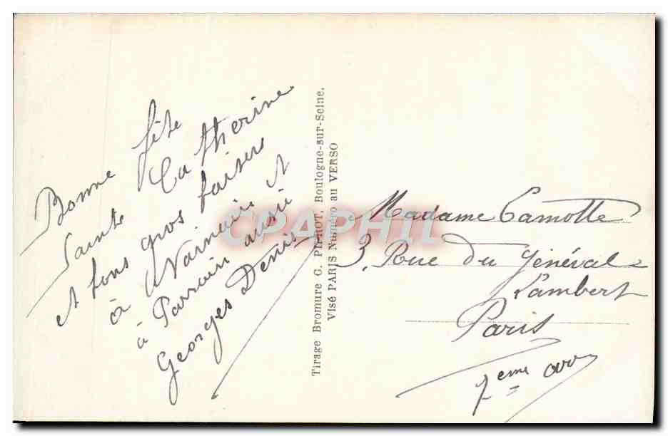 CPA Fantaisie Enfant — Verso