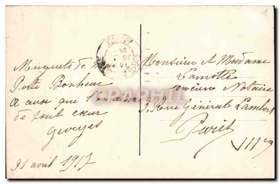CPA Fantaisie Enfant — Verso