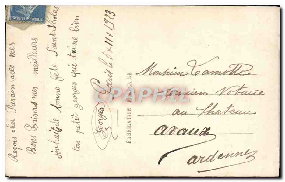 CPA Fantaisie Enfant — Rückseite