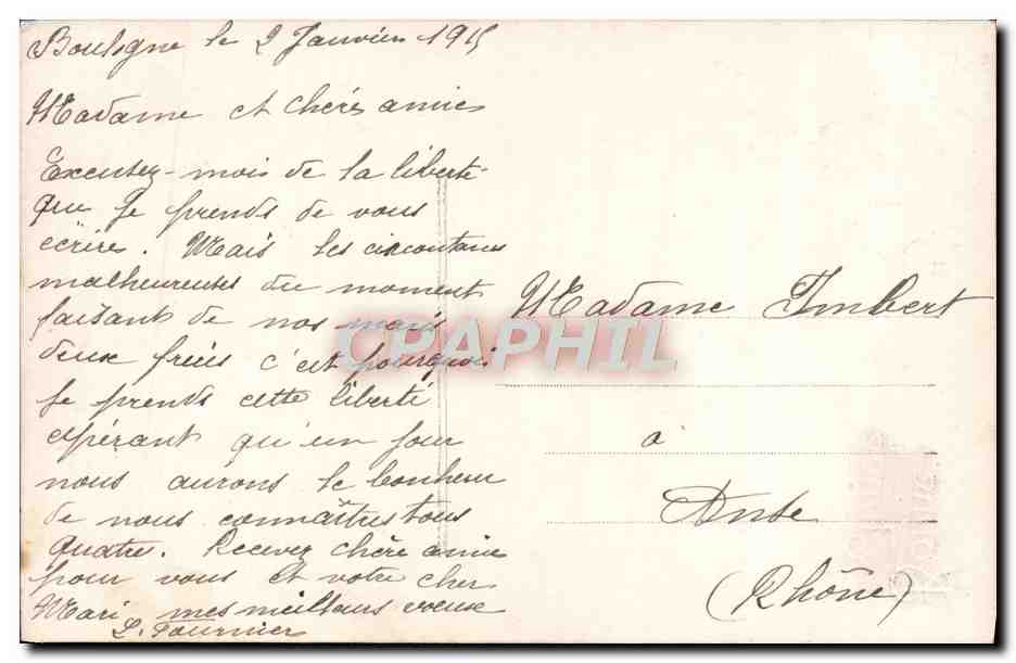 CPA Fantaisie Fleurs — Rückseite