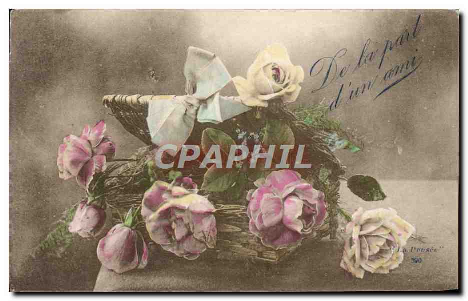 CPA Fantaisie Fleurs