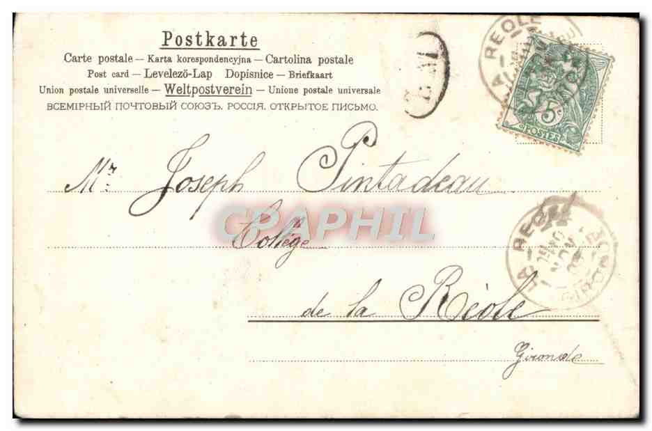 CPA Fantaisie Femme Fleurs — Reverso