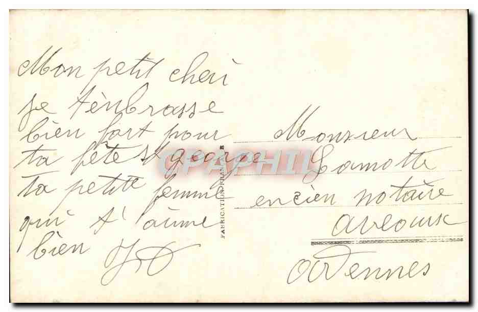 CPA Fantaisie Femme — Rückseite