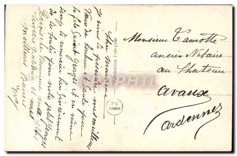 CPA Fantaisie Femme — Verso
