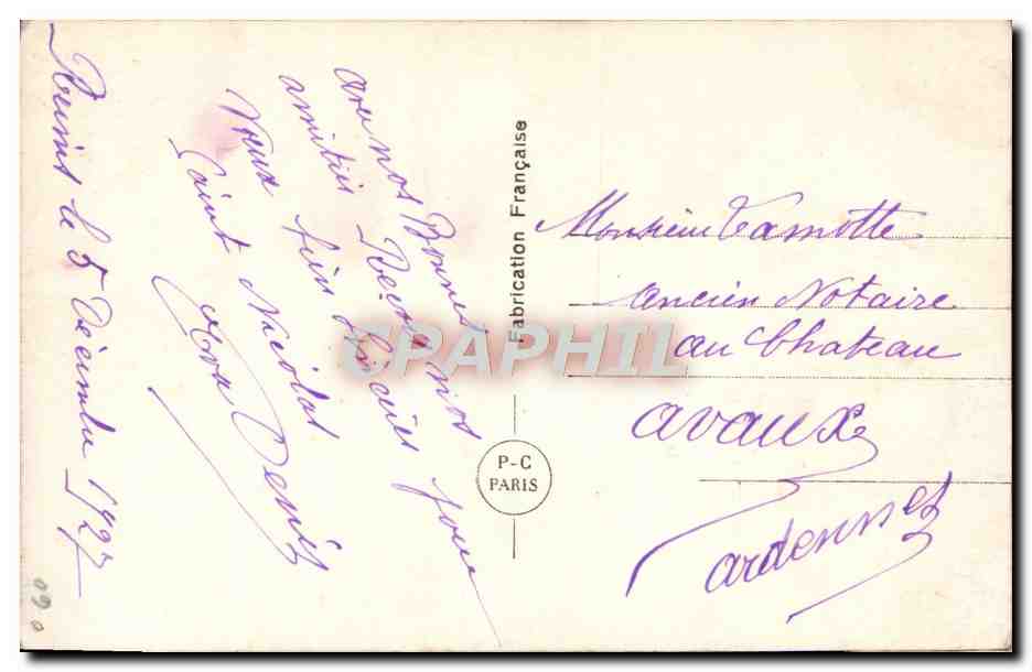 CPA Fantaisie Femme — Verso