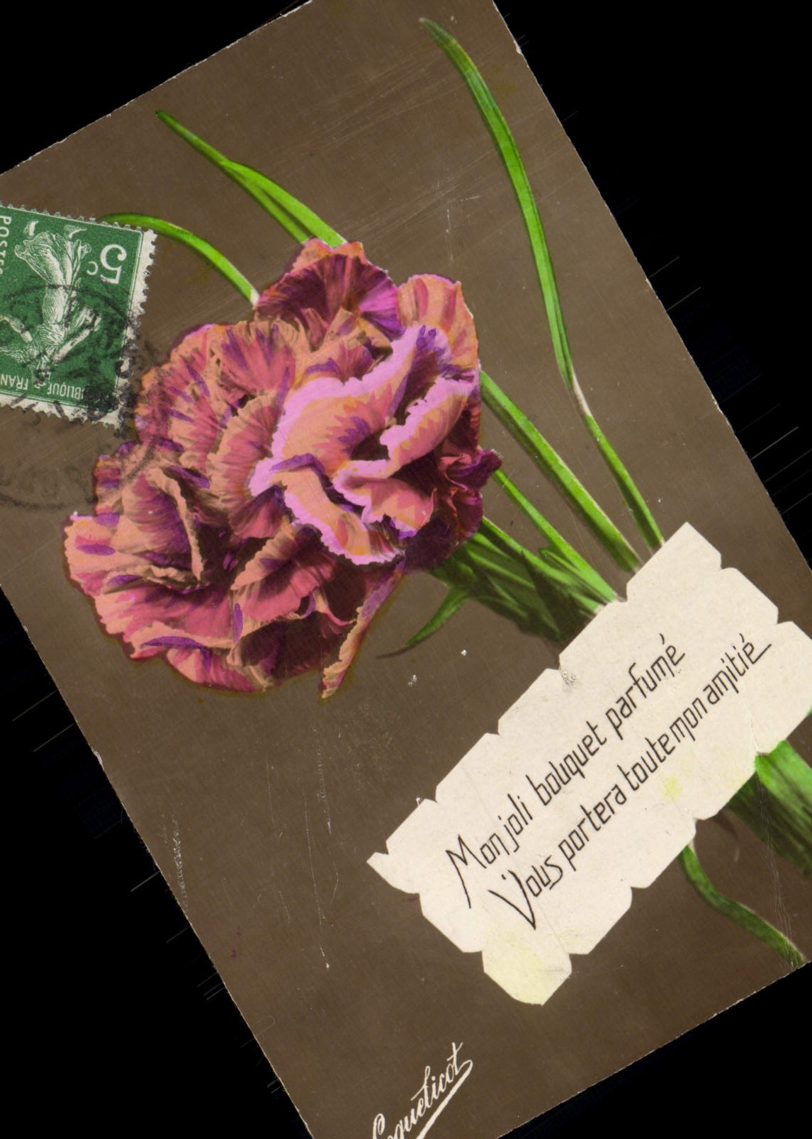 CPA Fantaisie Fleurs