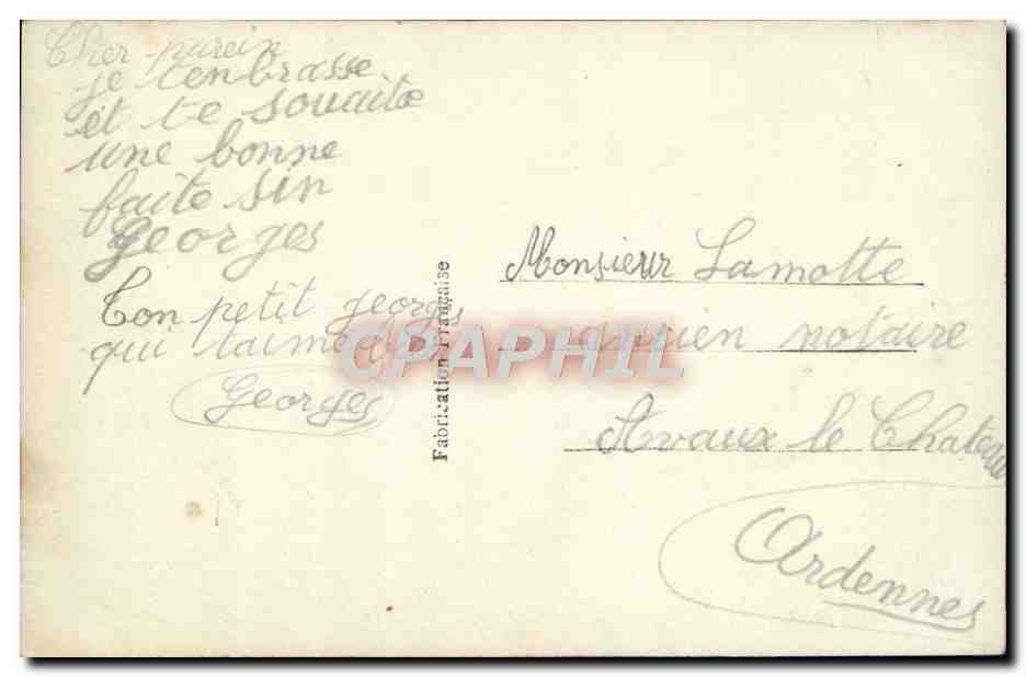CPA Fantaisie Enfant — Rückseite