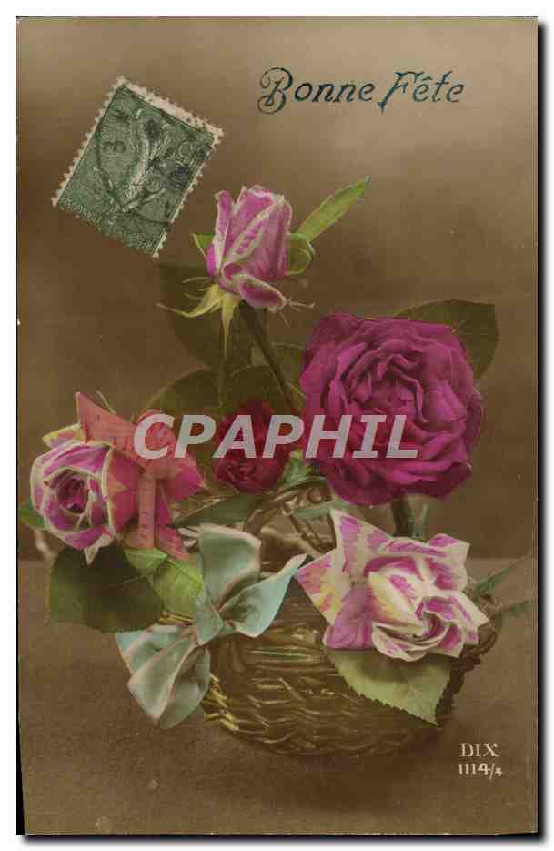 CPA Fantaisie Fleurs