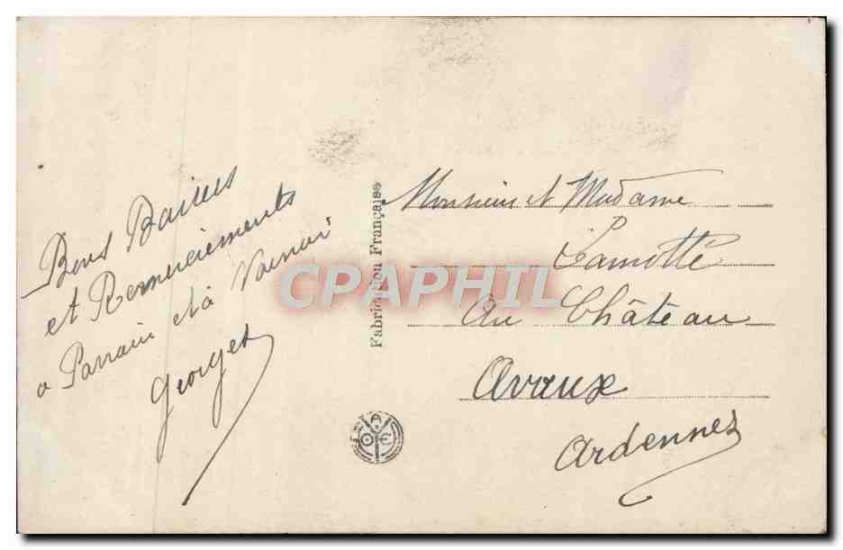CPA Fantaisie Femme — Verso