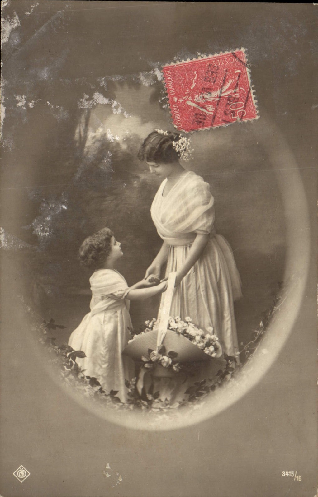 CPA Fantaisie Femme