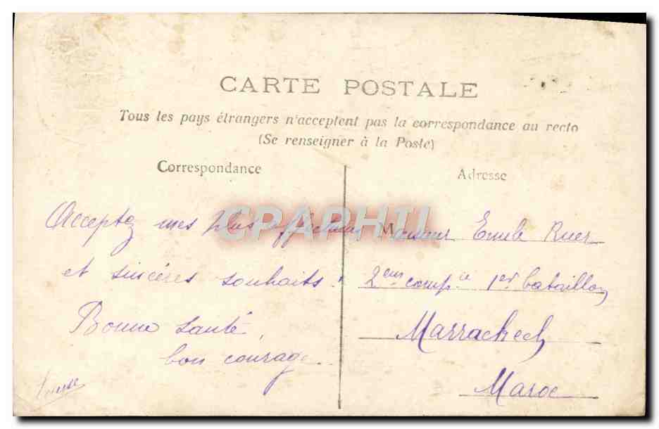 CPA Fantaisie Femme — Rückseite