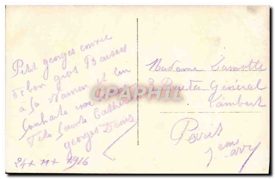 CPA Fantaisie Enfant — Rückseite