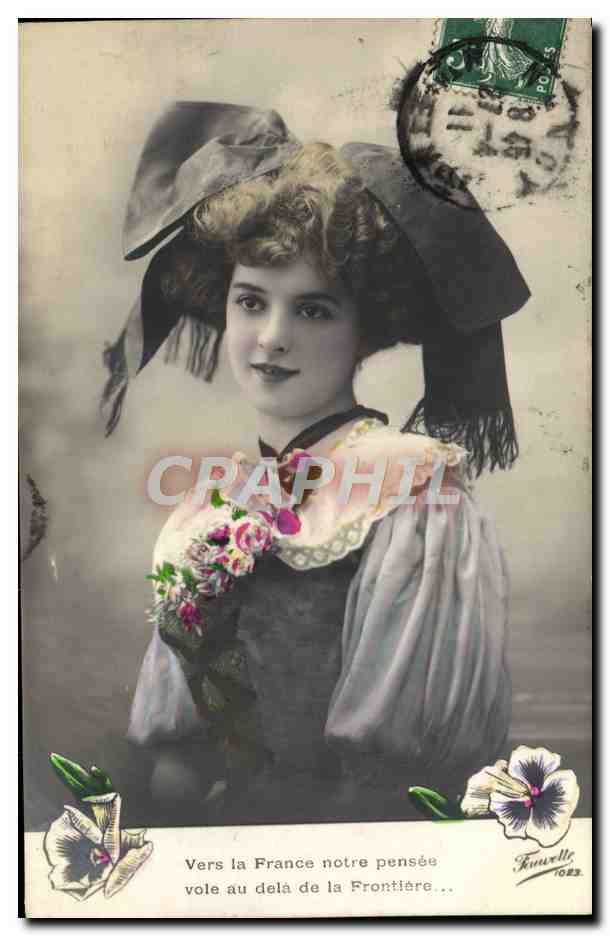 CPA Fantaisie Femme Alsace