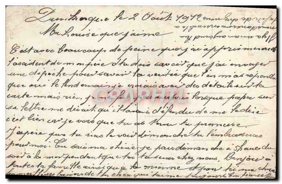 CPA Fantaisie Femme — Verso
