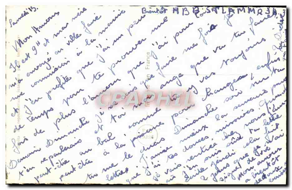 CPA Fantaisie Femme — Verso