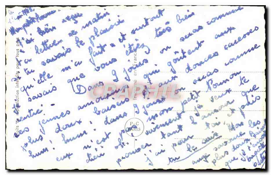 CPA Fantaisie Femme — Verso
