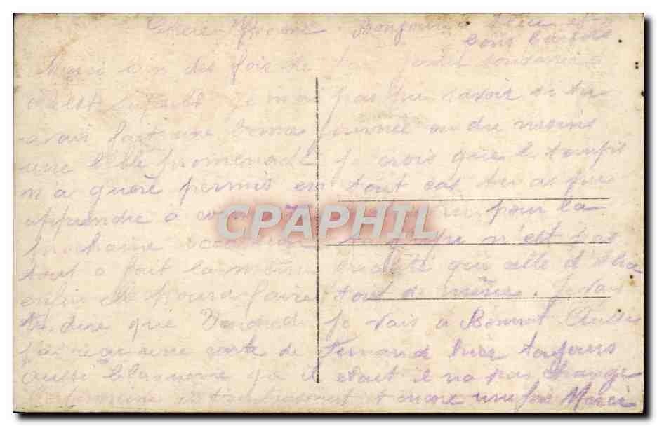 CPA Fantaisie Femme Enfant — Verso