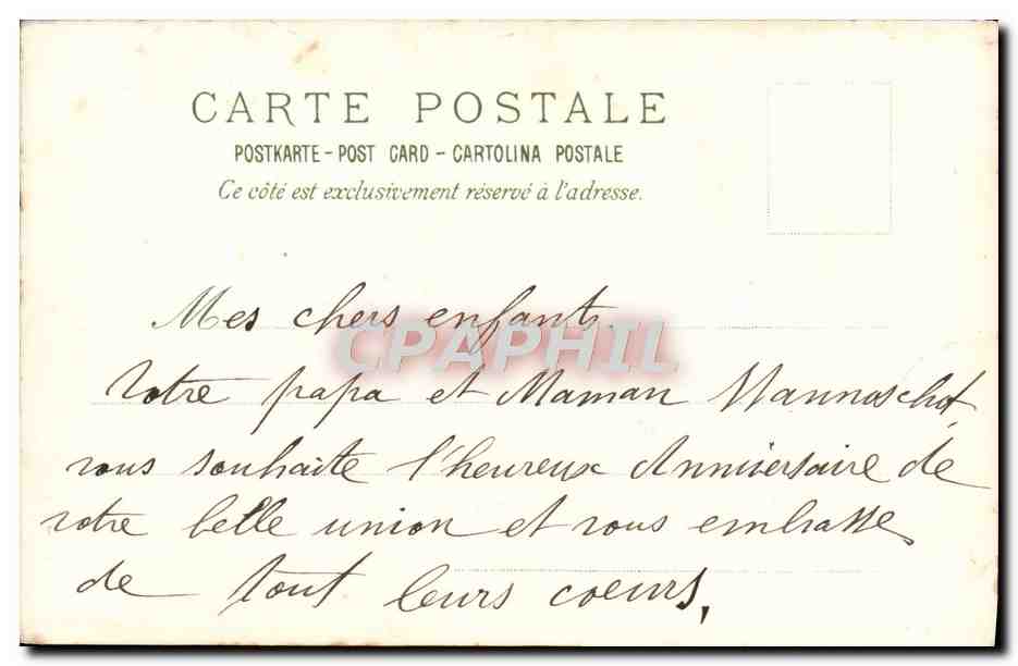 CPA Fantaisie Femme — Rückseite
