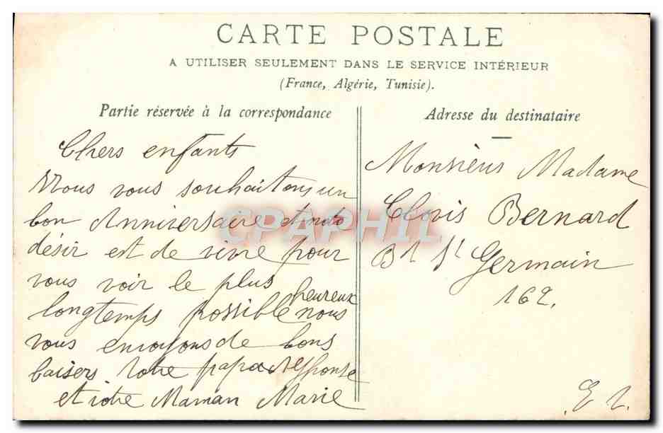 CPA Fantaisie Femme — Rückseite