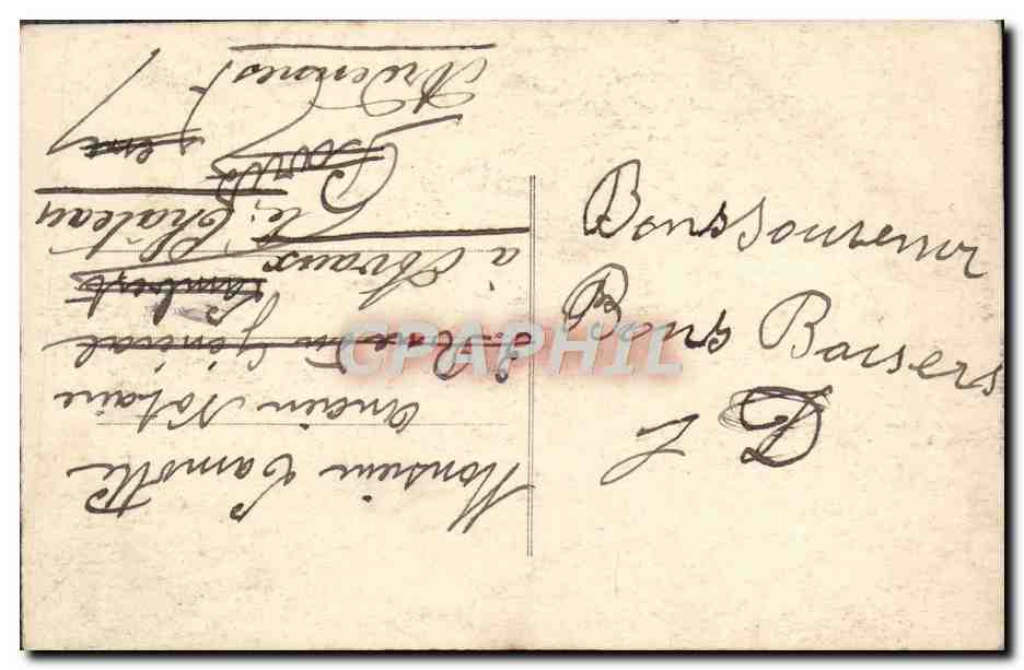 CPA Fantaisie Fleurs — Verso