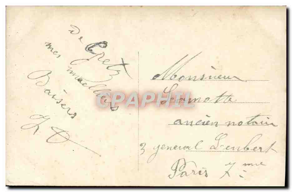 CPA Fantaisie Femme  — Rückseite
