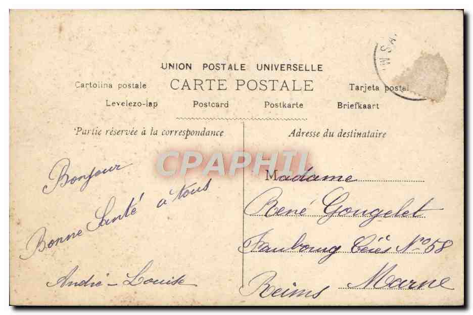 CPA Fantaisie Enfant — Verso