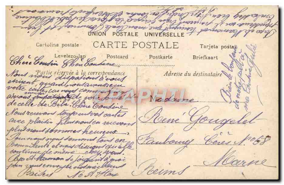 CPA Fantaisie Enfant — Rückseite