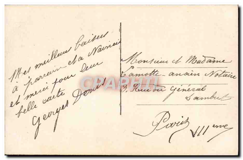 CPA Fantaisie Fleurs — Verso
