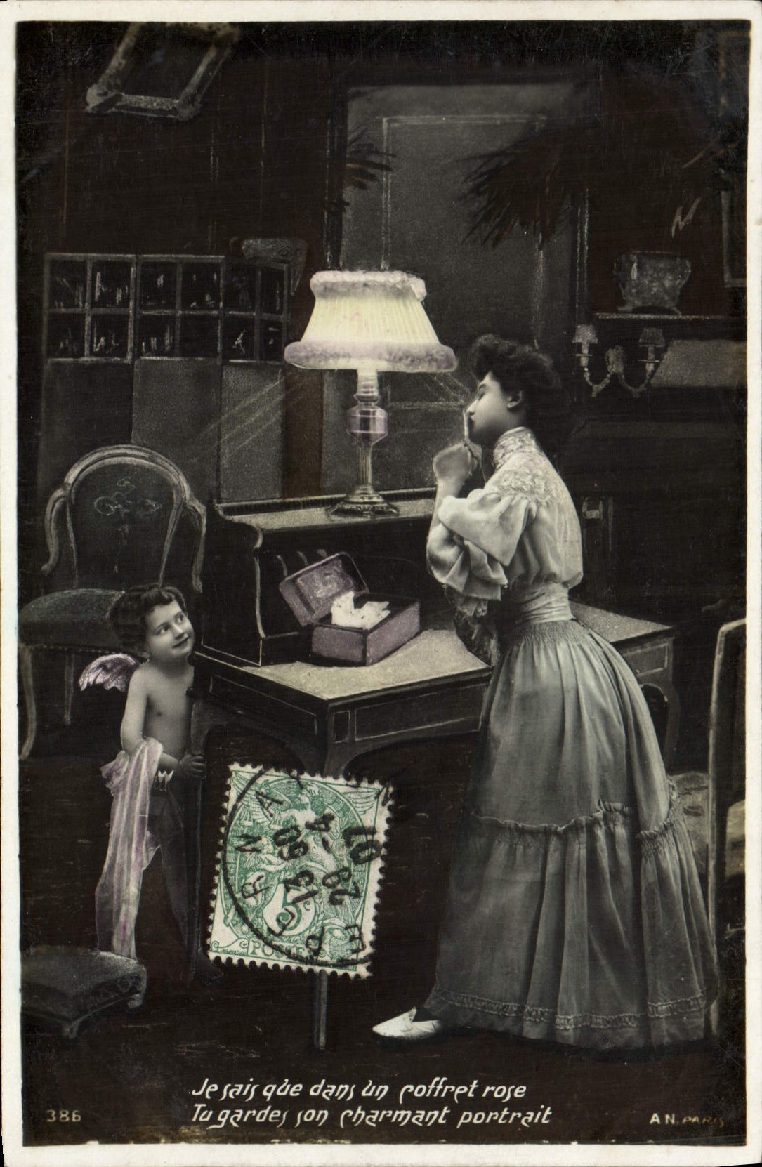 Chercheur de portrait — Ange et femme — AN PARIS n°386