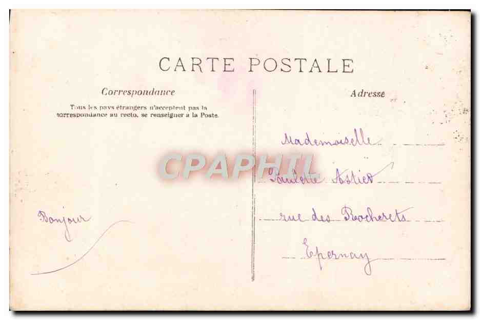 Chercheur de portrait — Ange et femme — AN PARIS n°386 — Verso