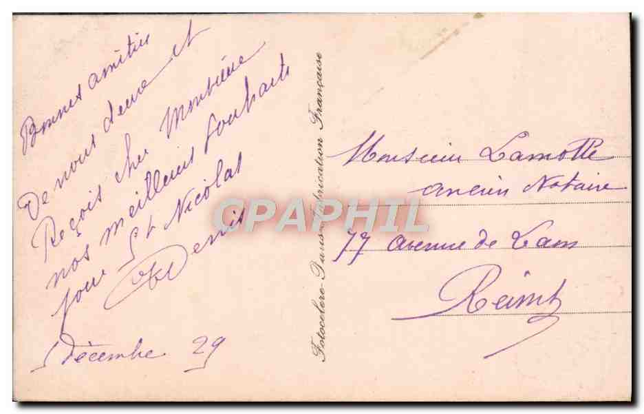 Femme en robe fleurie tenant un bouquet — Bonne Année — Johoodlere, n° 142/8 — Achterkant