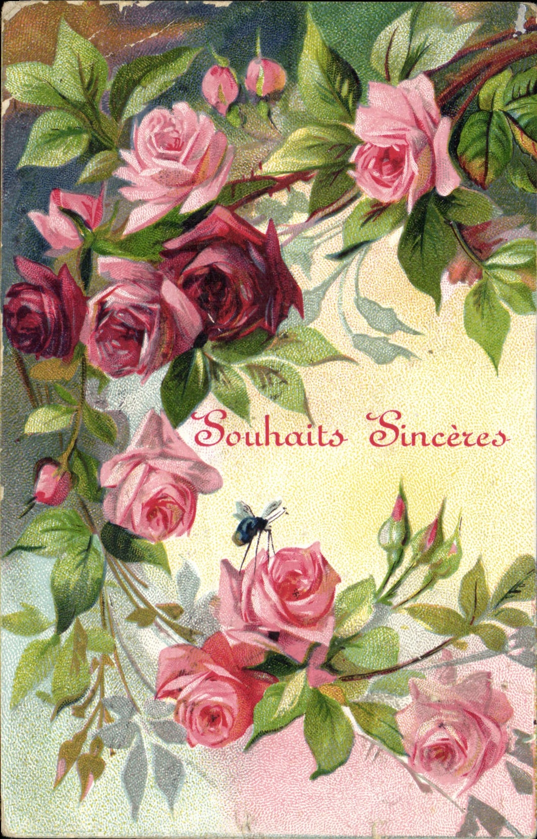 CPA Fantaisie Fleurs