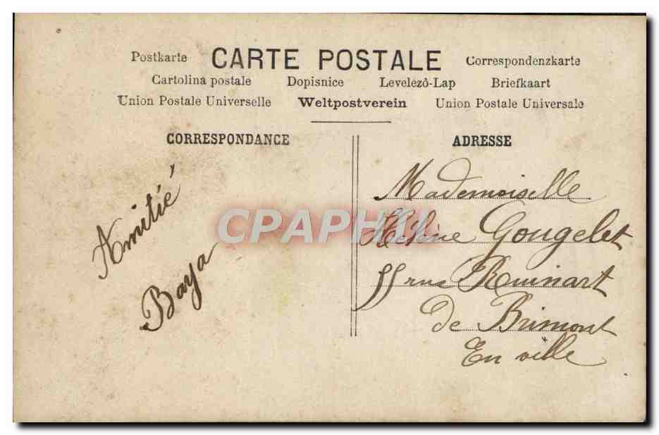 CPA Fantaisie Enfant — Rückseite