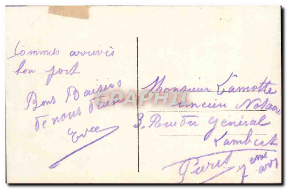 CPA Fantaisie Enfant — Rückseite
