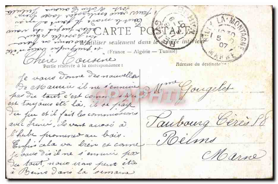 CPA Fantaisie Enfant La cage de Lili Oiseau — Rückseite