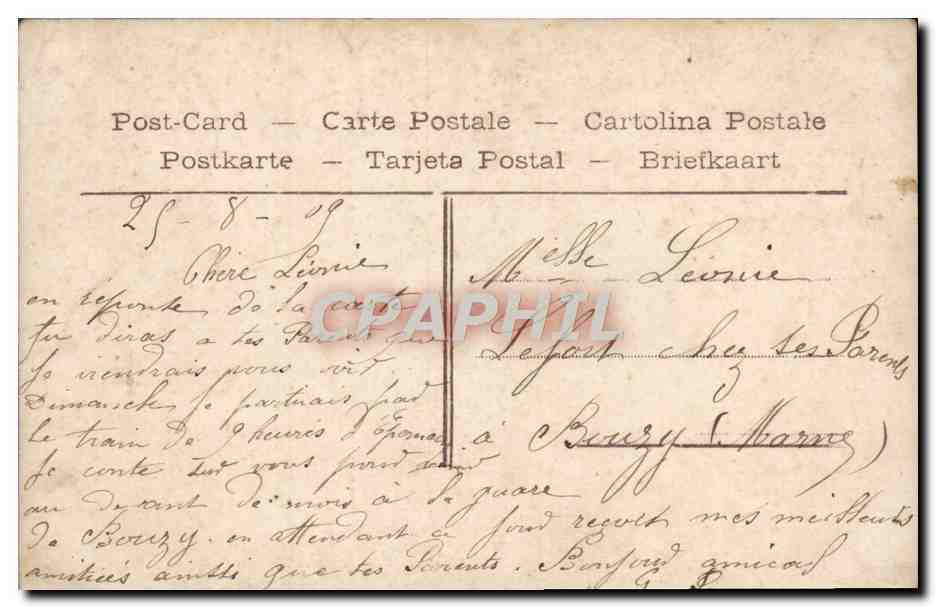 CPA Fantaisie Enfant Trefle — Verso