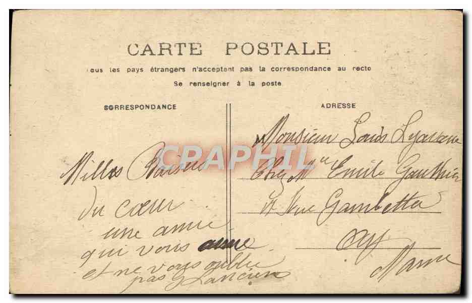 CPA Fantaisie Femme  — Rückseite