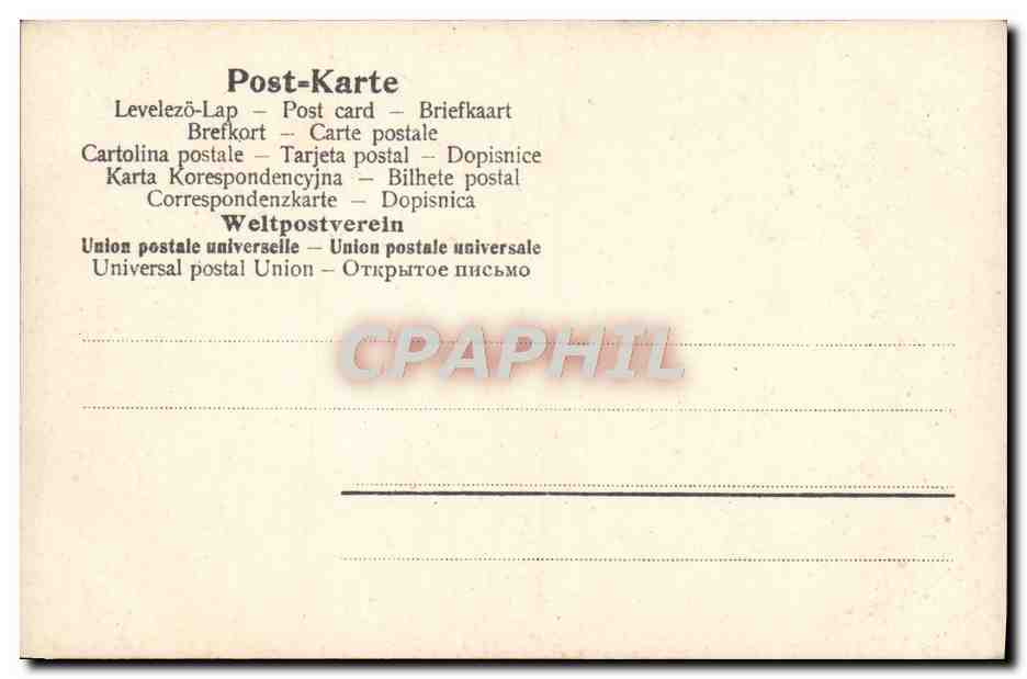 CPA Fantaisie Enfants — Rückseite