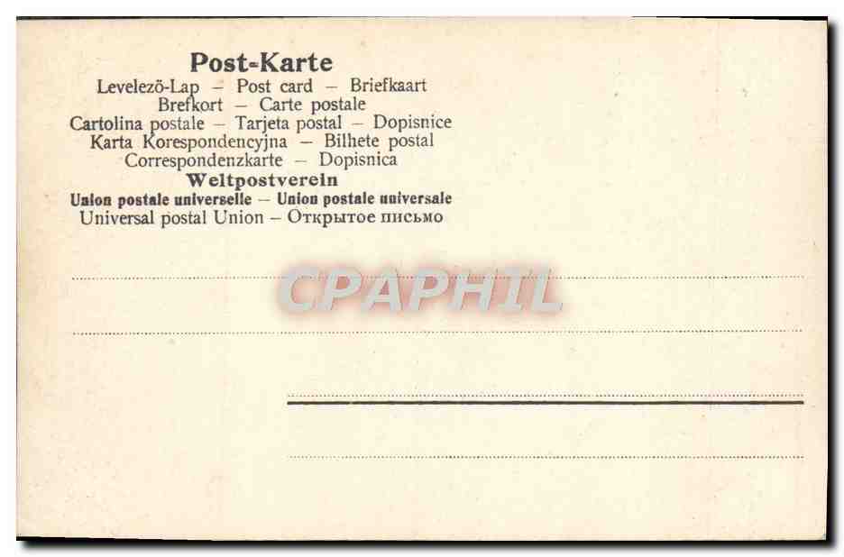CPA Fantaisie Enfants — Verso