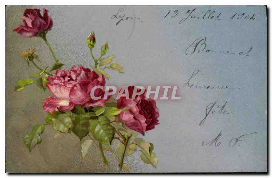 CPA Fantaisie Fleurs