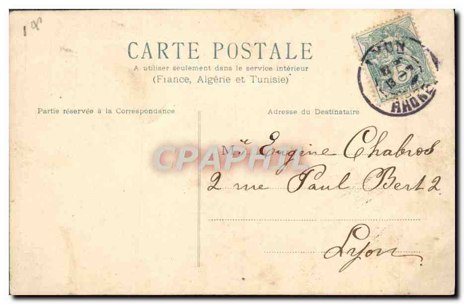 CPA Fantaisie Fleurs — Rückseite