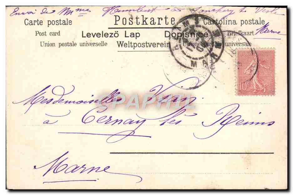 CPA Fantaisie Enfants — Verso