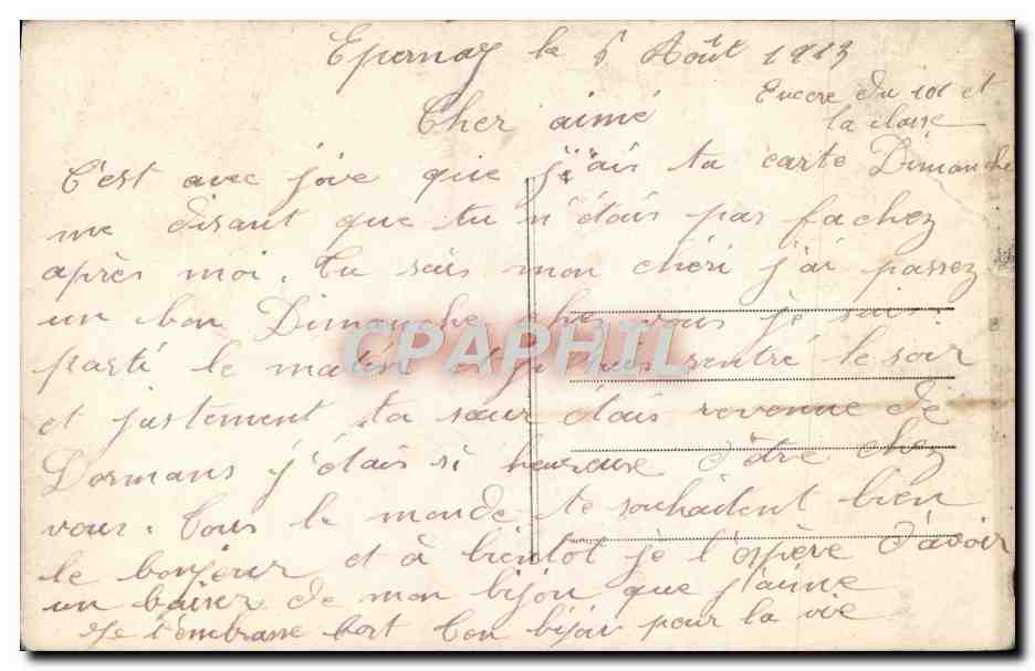 CPA Fantaisie Femme — Rückseite