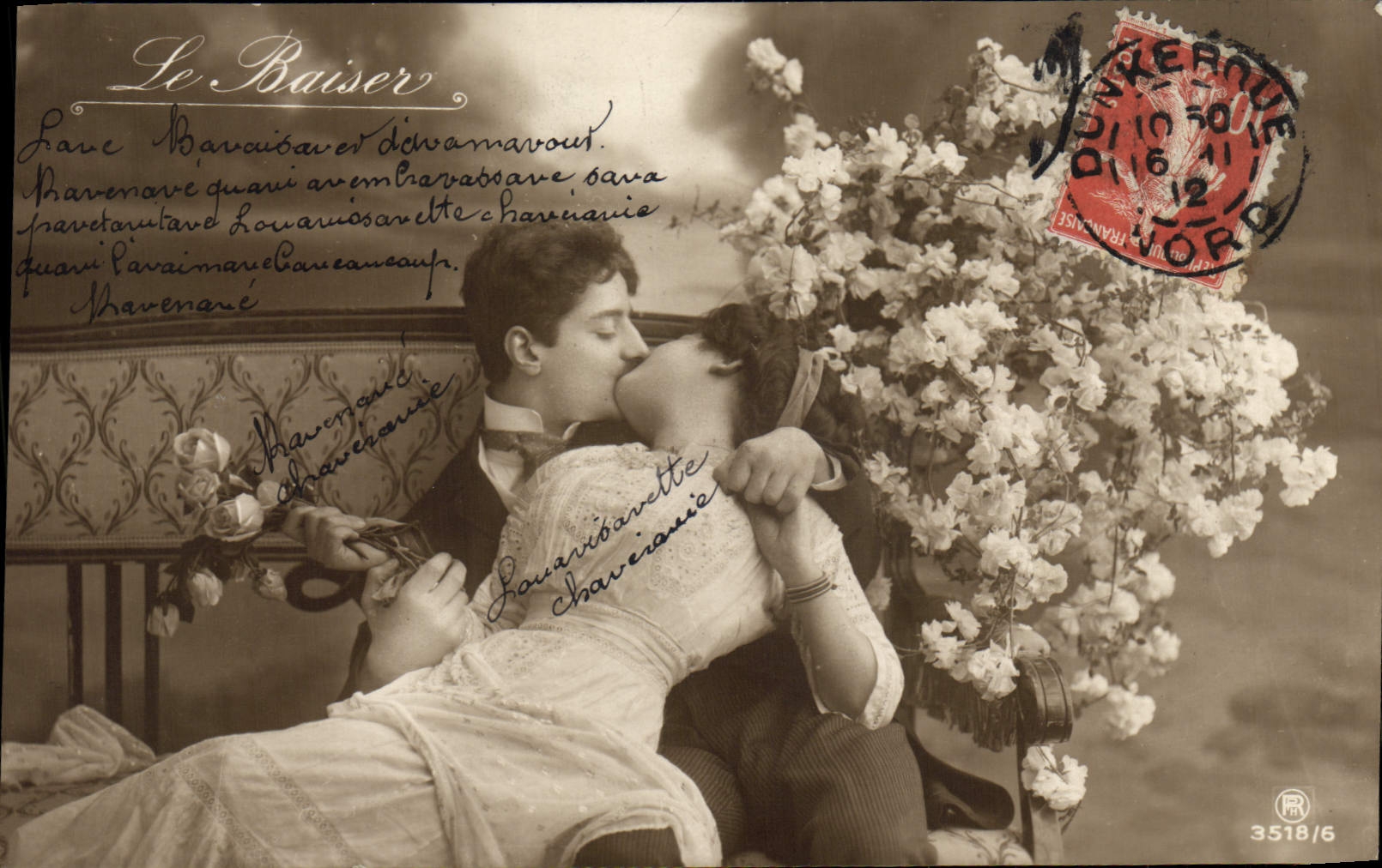 Le Baiser — scène de couple — éditeur RR n°3518/6
