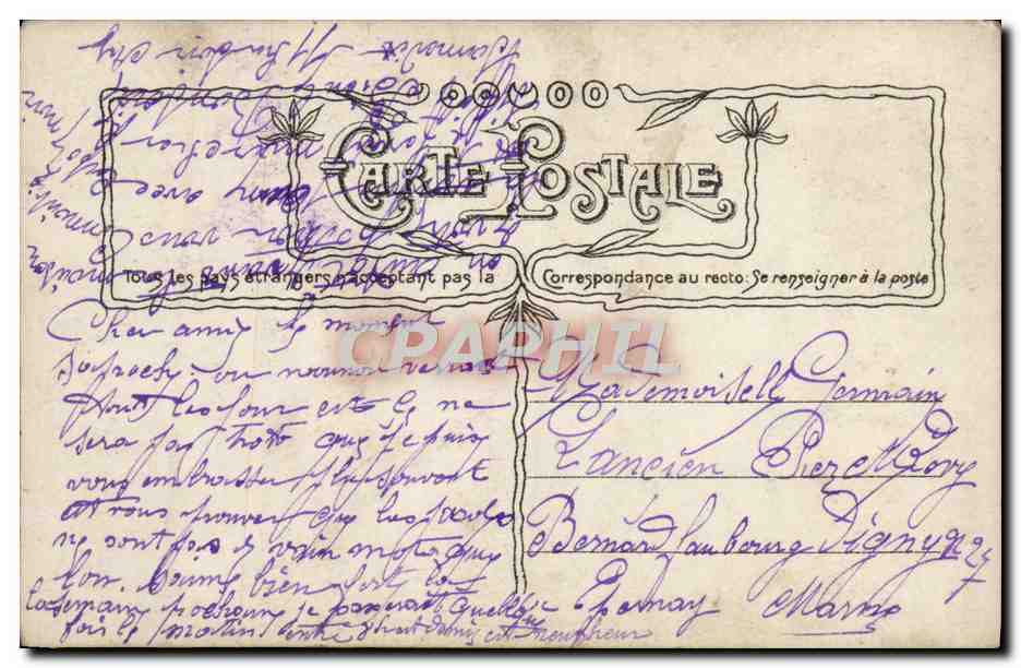 Couple en tenue d'époque — scène intime — éditeur COUSIN-ART, n° 3633 — Rückseite
