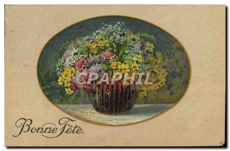 CPA Fantaisie Fleurs