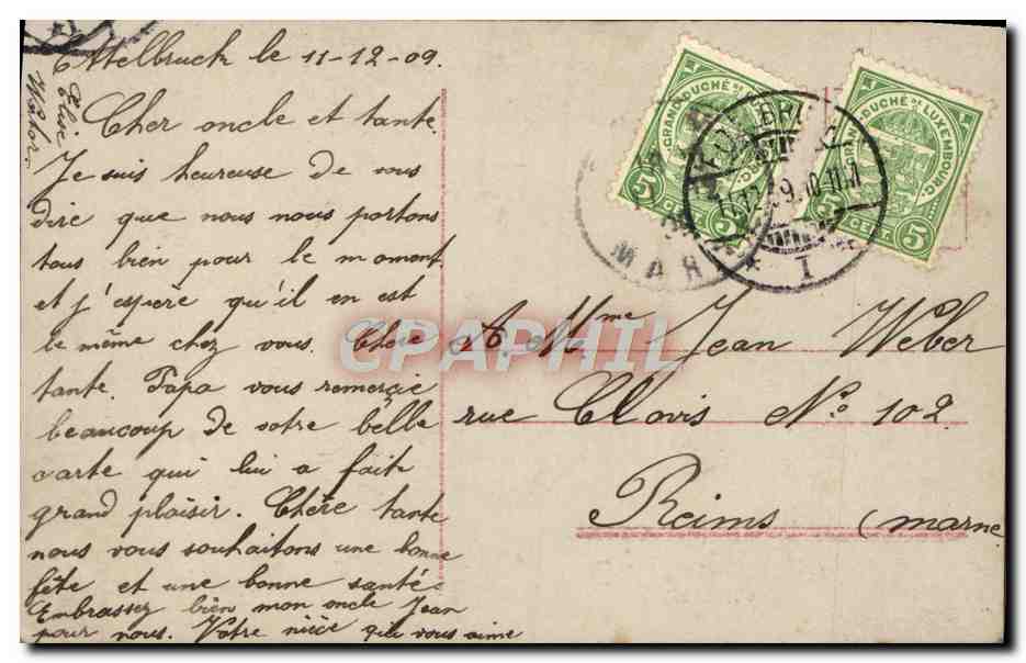 CPA Fantaisie Femme Enfants — Rückseite