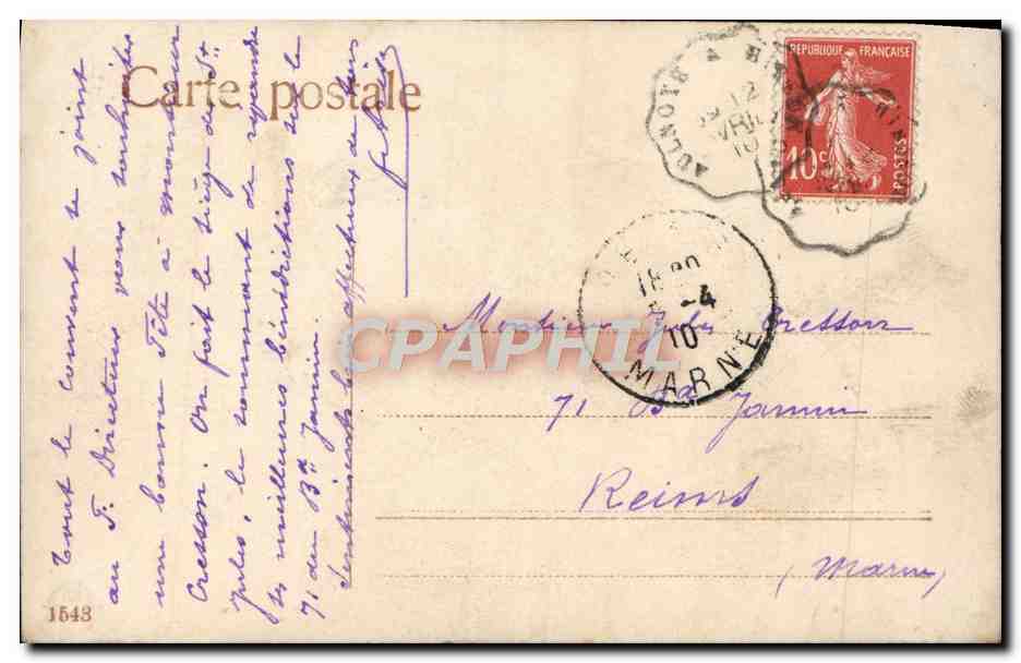 CPA Fantaisie Enfant Marin  — Rückseite