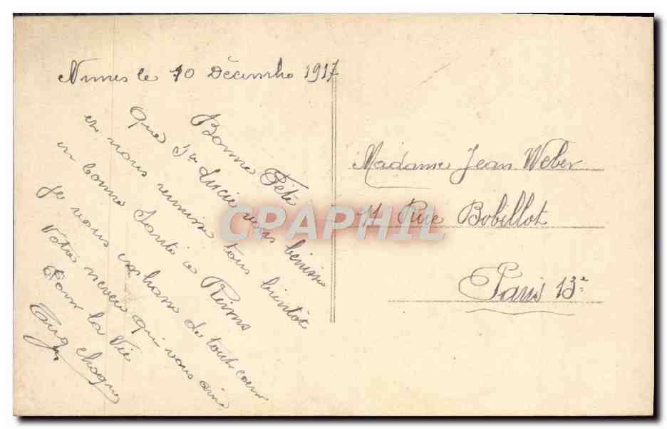 CPA Fantaisie Enfant — Verso