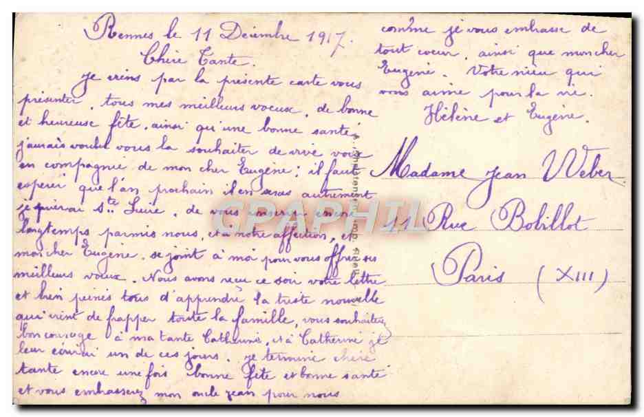 CPA Fantaisie Enfants — Rückseite